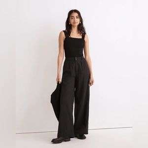 Madewell Black The Harlow Wide-Leg Pant Size 2 NG521